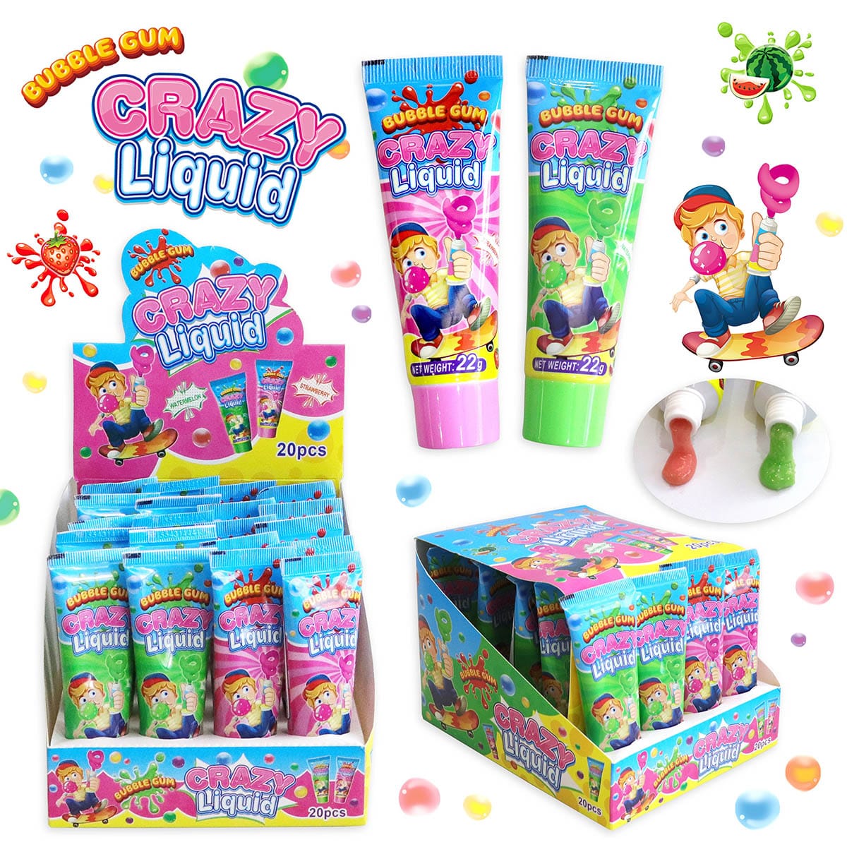 Crazy Liquid Bubble Gum